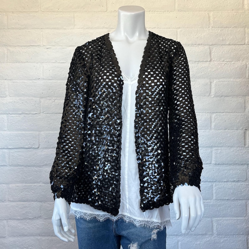 Open Knit Sweater Sequins - Etsy