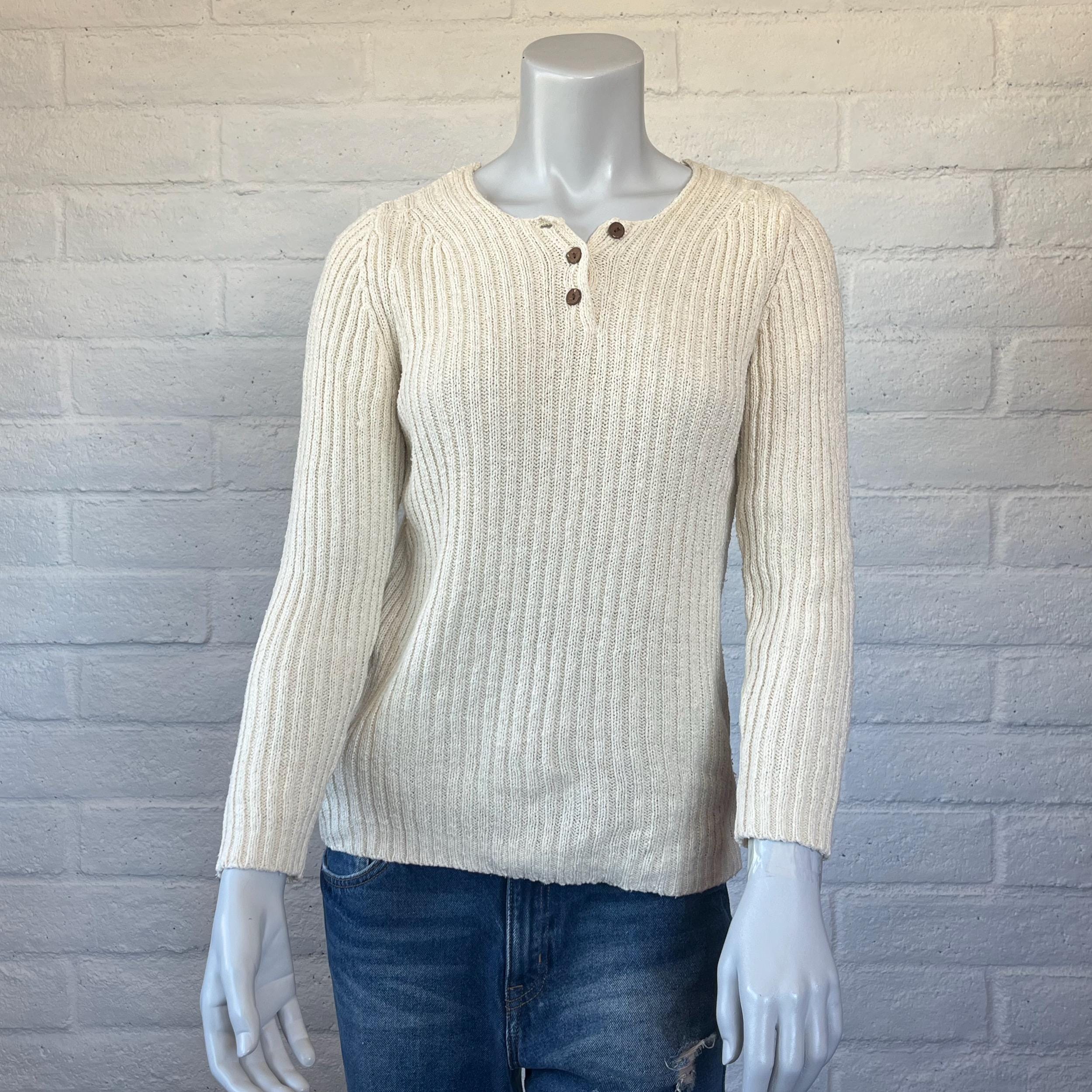 トップス 1990s old gap V neck cotton knit Vintage 90s Gap Mens Size XL Faded Blank Cotton Knit V-Neck