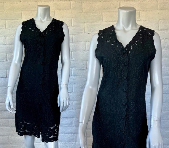 80s Indonesian Lace Dress - Vintage Bali Emerald … - image 1