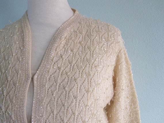 Vintage Beaded 1950/'s Cardigan