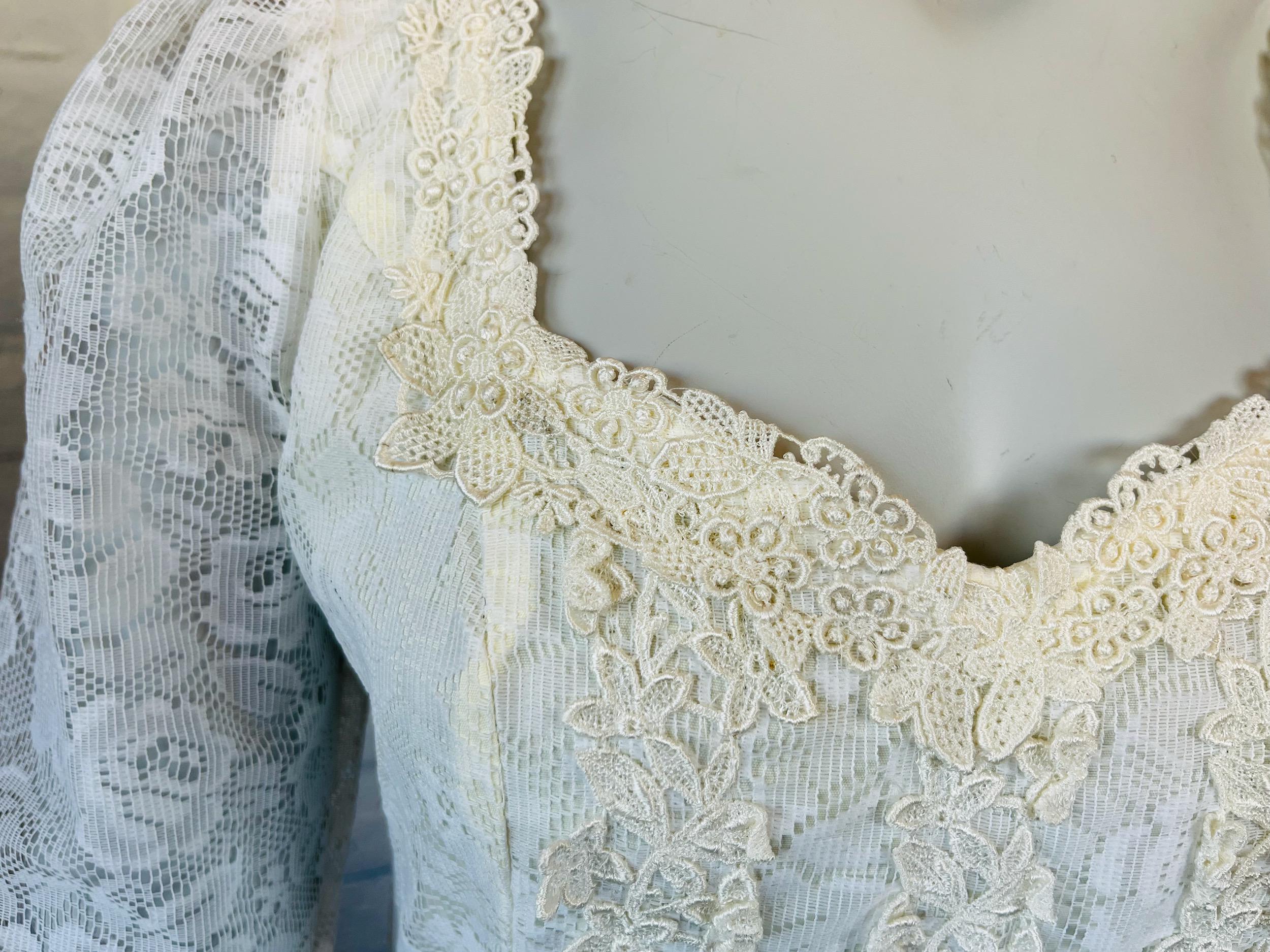 Vintage 70s Gunne Sax Wedding Dress - 1970s White Bridal Gown Jessica ...