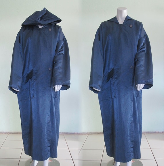 80s Navy Raincoat Vintage Linda 