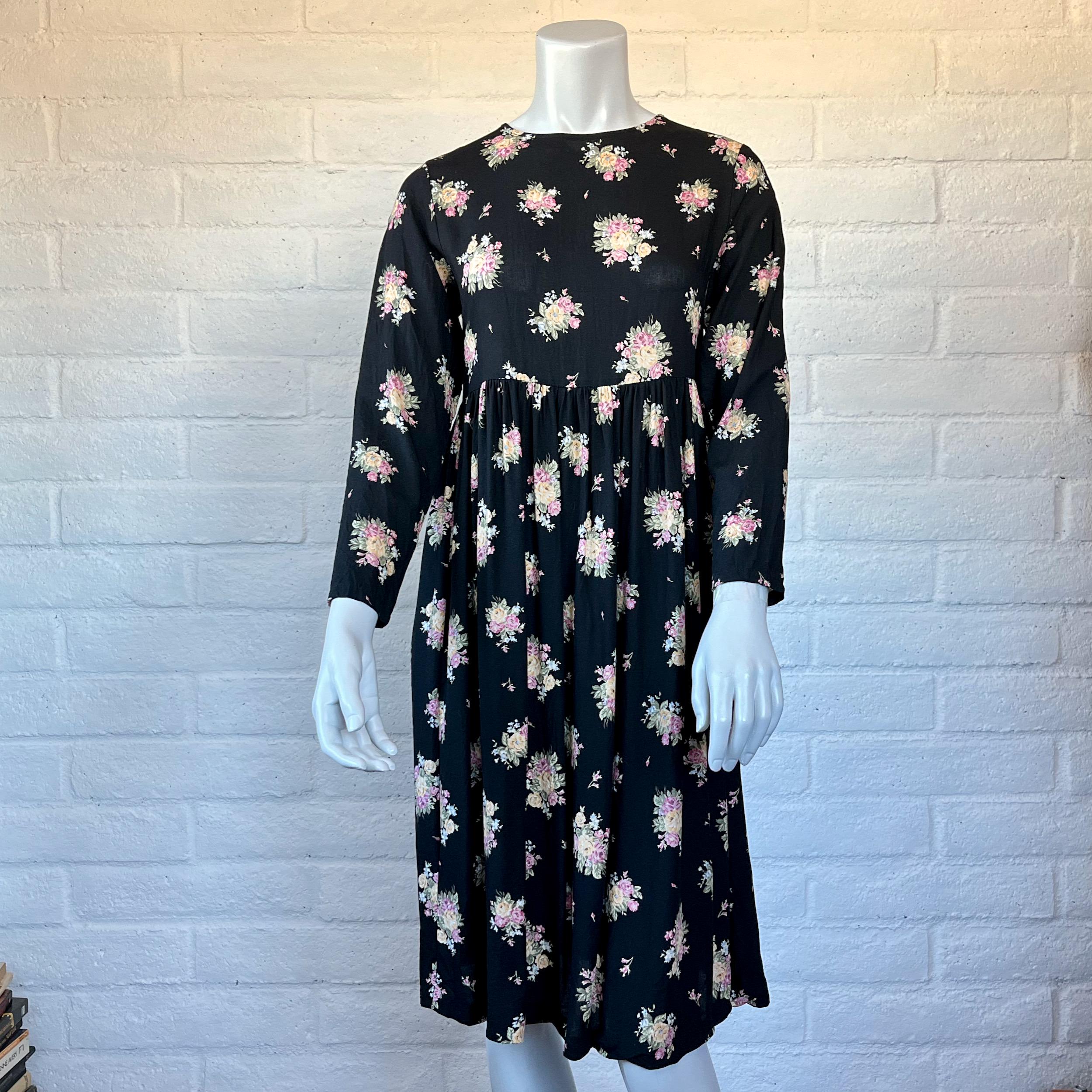 90s grunge babydoll dress Vintage 90s Grunge Purple + Orange Floral Babydoll Mini Dress, fits  S/M/L/XL by shopEBV