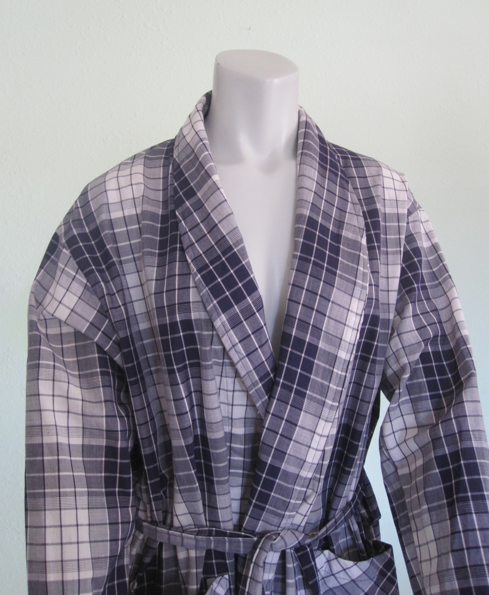 90s Plaid Robe Vintage Purple Plaid Robe by Munsingwear Etsy