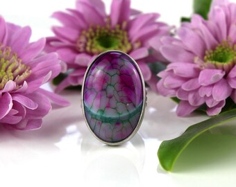 RESERVED - Dragon's Eye - Agate Sterling Silver Ring