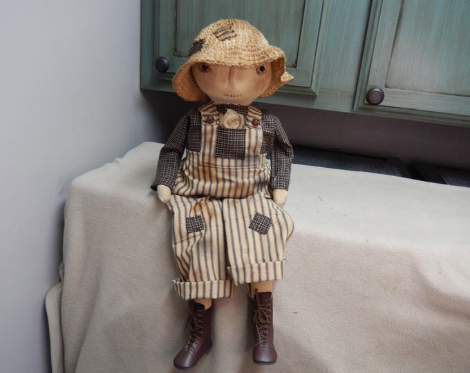 Rustic Dolls Primitive Farm Boy Doll: 24