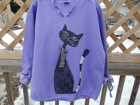 Women's LARGE V Neck Tunic Pullover 