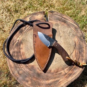 Hand forged neck knife (MADE BY ORDER)