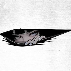 Autocollants de rétroviseur de voiture anime cool eyes, décalcomanies de voiture anime, rétroviseurs de fenêtre de voiture anime, crème solaire et rétroviseurs étanches, décalcomanies