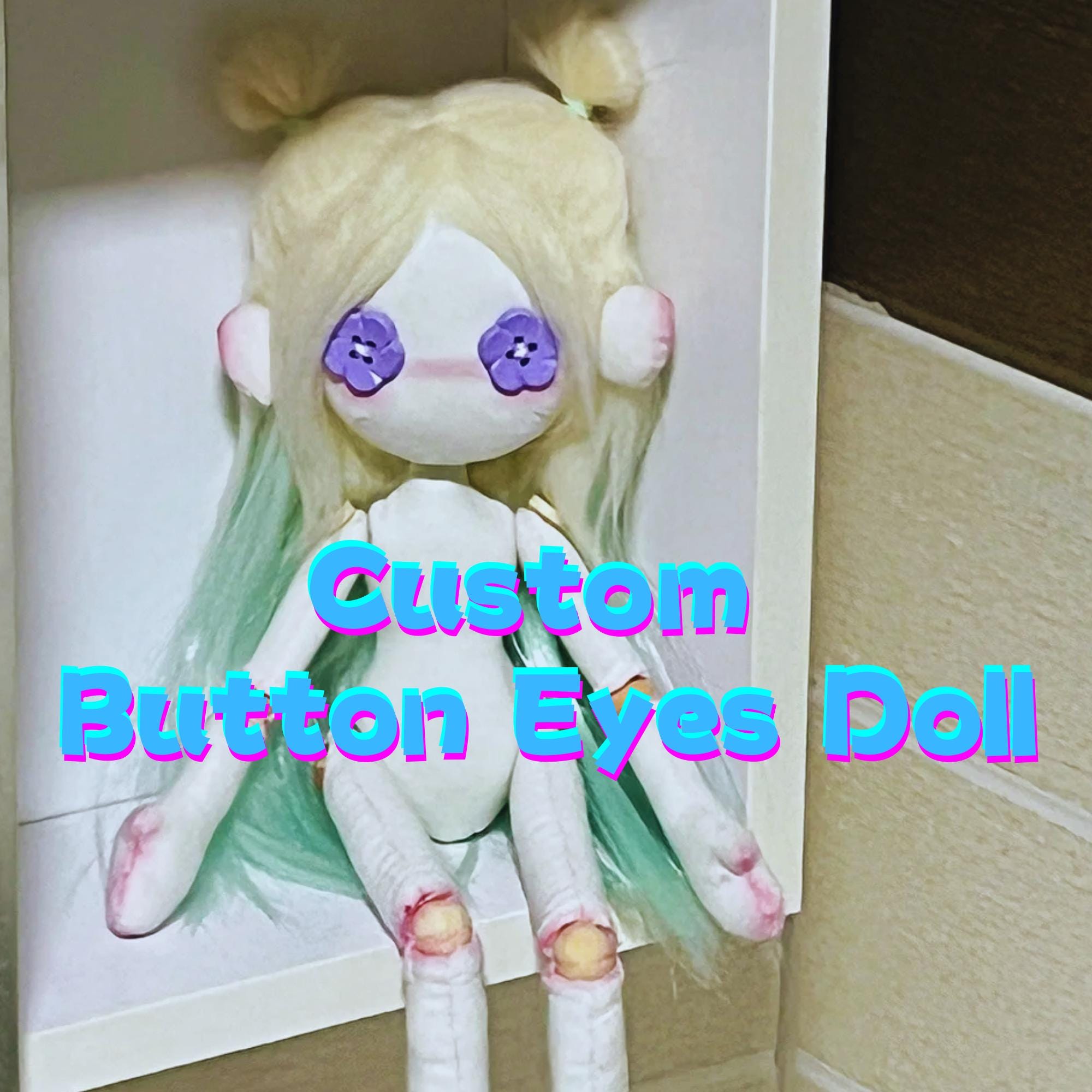 Button eye doll - Etsy 日本