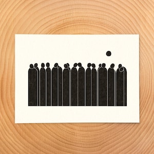 Moontribe (cartão de arte 5x7 único)