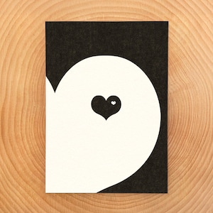 Coeur de mon coeur (carte artistique 5 x 7)
