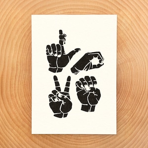 Love (5x7 Kunstkarte Single)