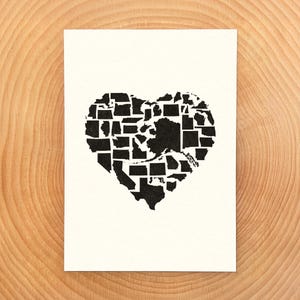 Staaten vereint (5x7 Kunstkarte Single)