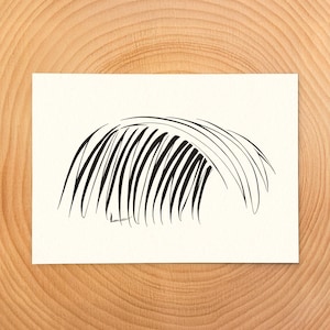 Soyez dans le moment présent (carte artistique 5 x 7 pouces unique)
