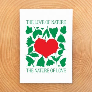 Amante de la naturaleza (tarjeta artística individual de 5 x 7)
