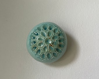 Ceramic Wall Art Light Blue Sea Jewel Pod 17