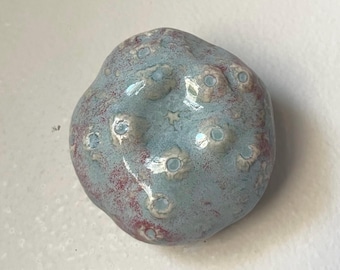 Ceramic Wall Art Purple and Blue Spore Star Pod 4