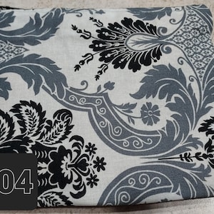 Cosmetic Bag Black and white swirl, zippered, Lined, inside pocket,Bags, Purses Cosmetic & Toiletry Storage Cosmetic Bags