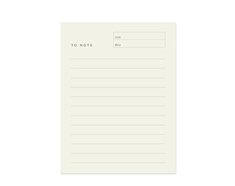 To Note Block Notepad // To Do List, Daily Organizer, Notes, Notepad