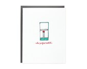 Die perfekte Ergänzung Letterpress Karte