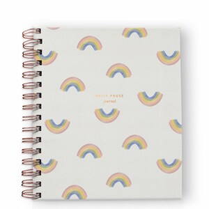 Daily Pause Journal // Gratitude Journal, Daily Journal, Journal Prompts, Mindfulness Journal, Daily Gratitude Rainbow