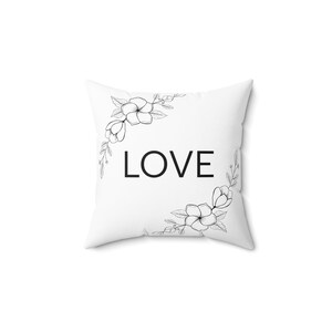 Spun Polyester Square Pillow