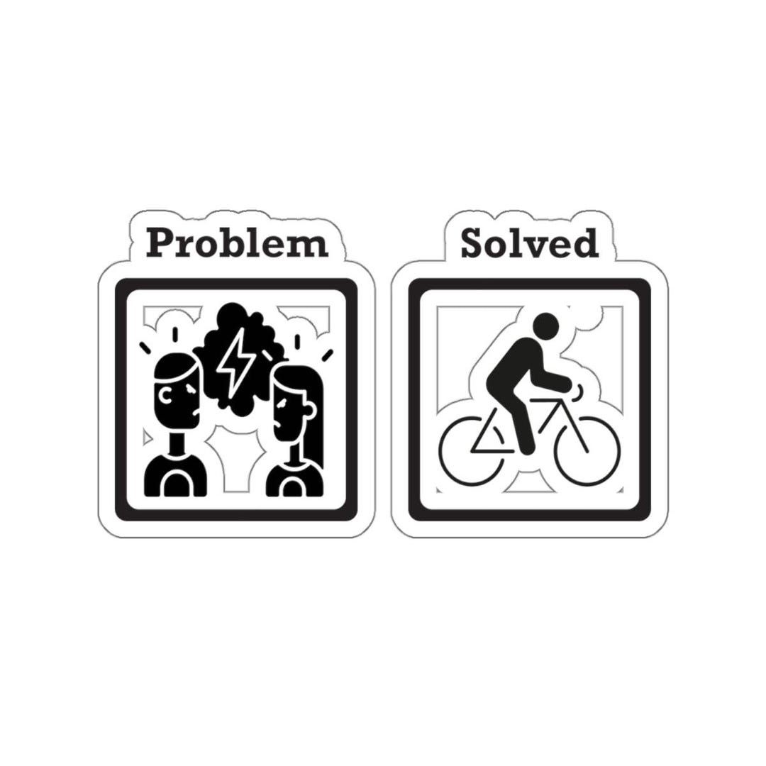 Problem Solved Sticker - Etsy