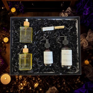 Natural Oil Hair Care Gift Set: Luxury Spa Gift Box