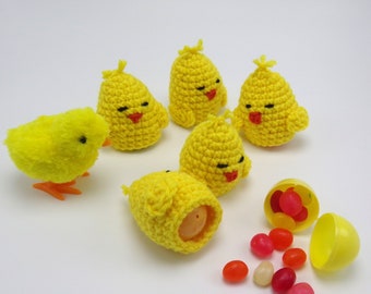 Crochet Chick Easter Egg Covers Set of Five