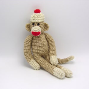 Crochet Sock Monkey Amigurumi Stuffed Animal