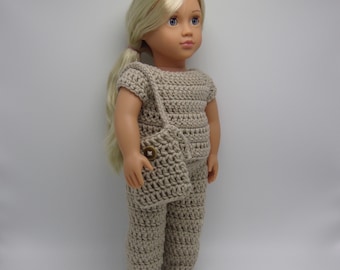 Crochet Doll Pants and Top Set for eighteen inch doll