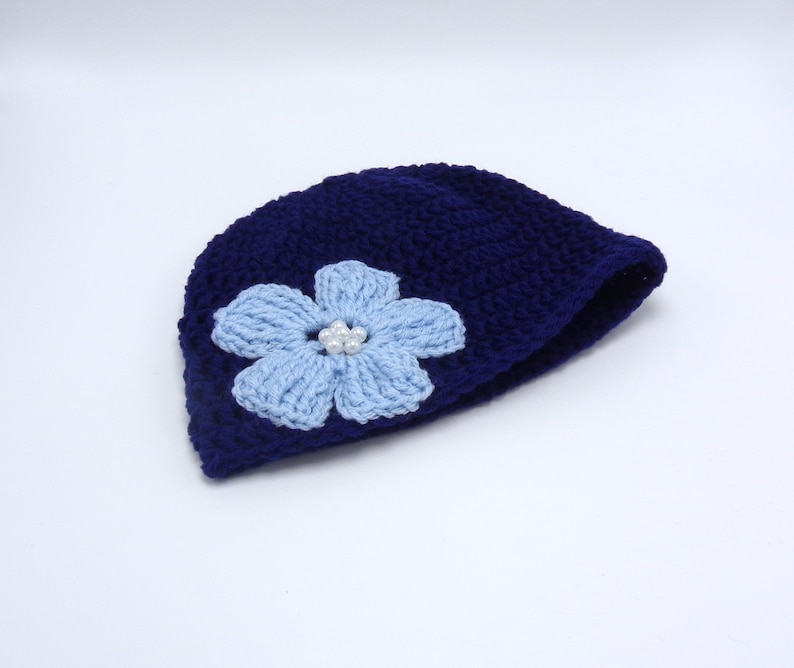 Crochet Spring Flower Beanie