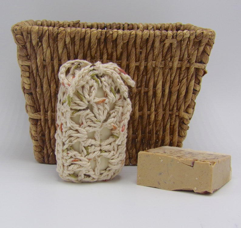 Soap Saver Gift Bag or Sachet Bag pdf Crochet Pattern instant dowload image 3