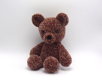 Huggable Velvet Teddy Bear Crochet Amigurumi