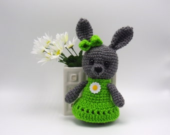 Little Miss Bunny Crochet Amigurumi Stuffed Animal