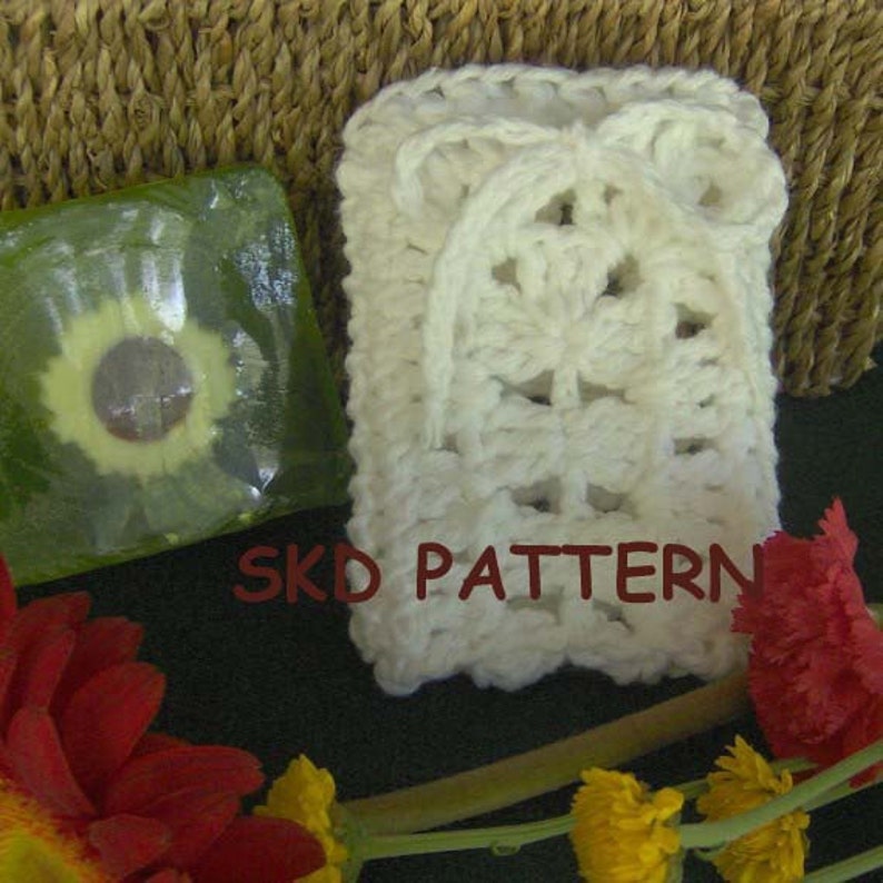 Soap Saver Gift Bag or Sachet Bag pdf Crochet Pattern instant dowload image 1