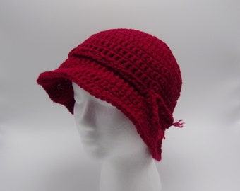 Crochet Womens Flapper Hat - Bucket Hat - color choices