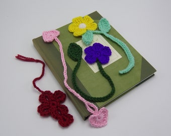 Crochet Bookmarks Variety of Four