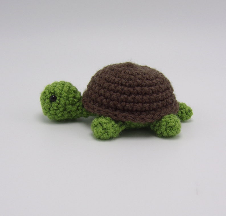 Turtle Pet Crochet Amigurumi BROWN AND GREEN