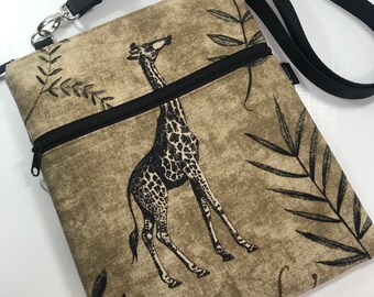 Maggie Bag, giraffe, By Marilyn, purse, messenger, removable strap, cell phone, iPad, computer**FREE SHIPPING to Continental United States*