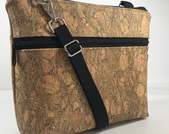 Cork Kay Bag, By Marilyn, handbag, removable strap, cell phone, electronic, Marilyn, travel*FREE SHIPPING to Continental United States