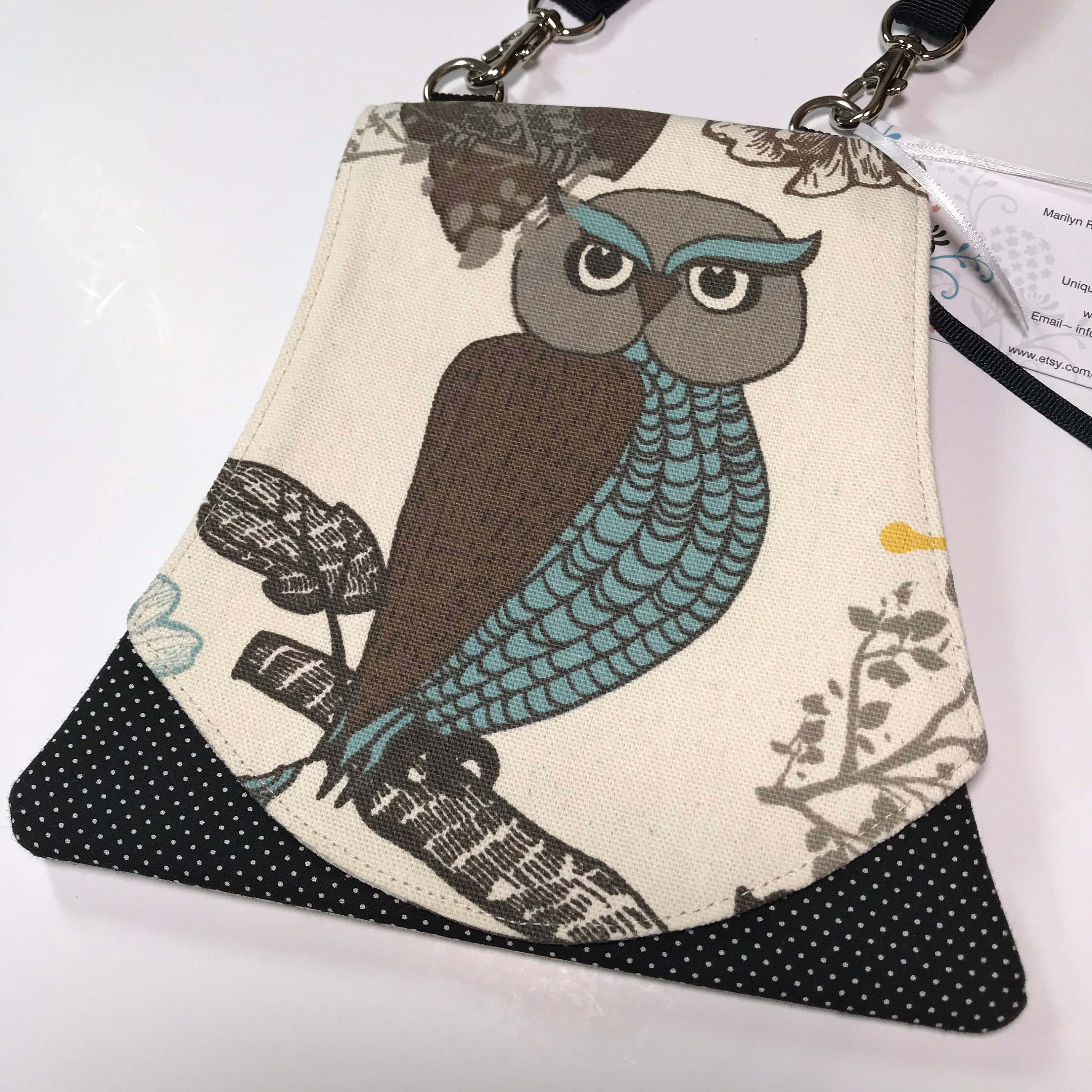 Owl Cell Pouch By Marilyn, iPhone, pouch, purse, handbag, wallet