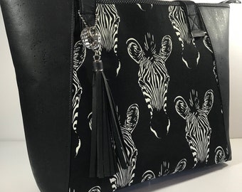 Large Tote, Zebra, Everyday Tote, Marilyn, diaper bag, travel, bymarilyn, purse, iPad, computer **FREE SHIPPING to Continental U.S.