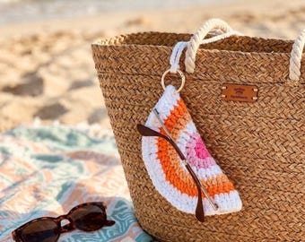 Etui na okulary z motywem Pride, szydełkowe, 25 wzorów flag, uchwyt na okulary przeciwsłoneczne, zawieszka do torebki, woreczek bawełniany