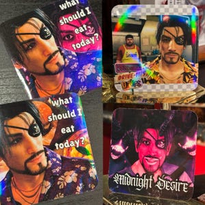 Majima Foodie Stickers - 3&quot; Holographic Sticker