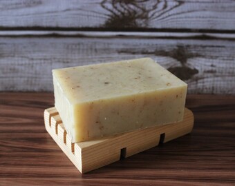 The Lavender Patch Bar Soap 5.5 oz. All Natural, Handmade, Cold Process. Scented with Lavender & Patchouli.