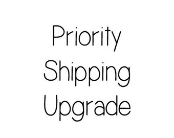 Priority Shipping upgrade- After purchase