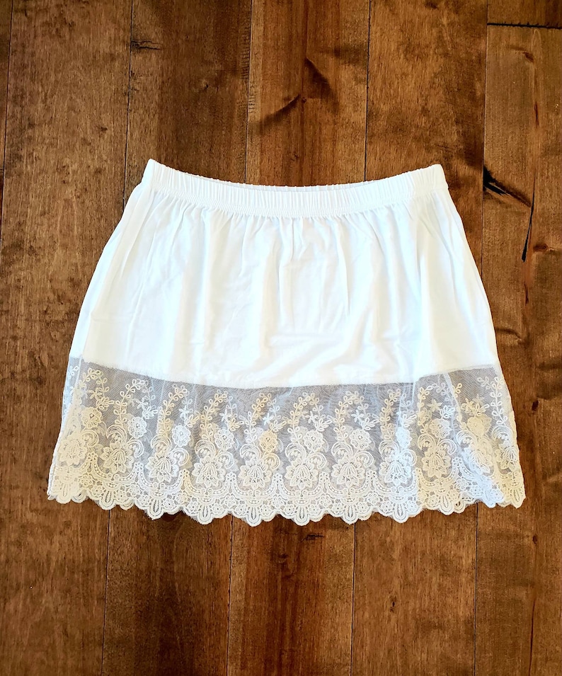 Girls Half Slip Lace Dress Extender Size 6 8 10 12 Etsy