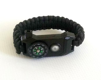 SOS Flashlight survival bracelet